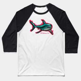 Great White Shark Color Variant B Baseball T-Shirt